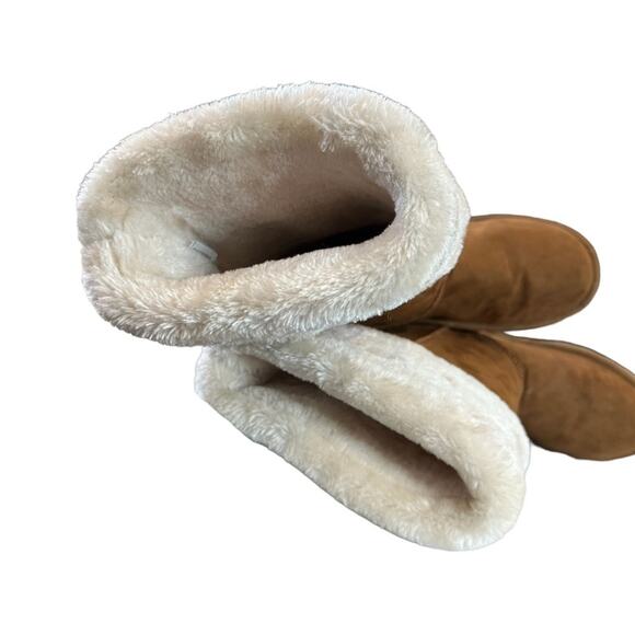 ARIZONA Jean company Syrus Brown faux suede faux fur Lined boots size 7 - Picture 9 of 10